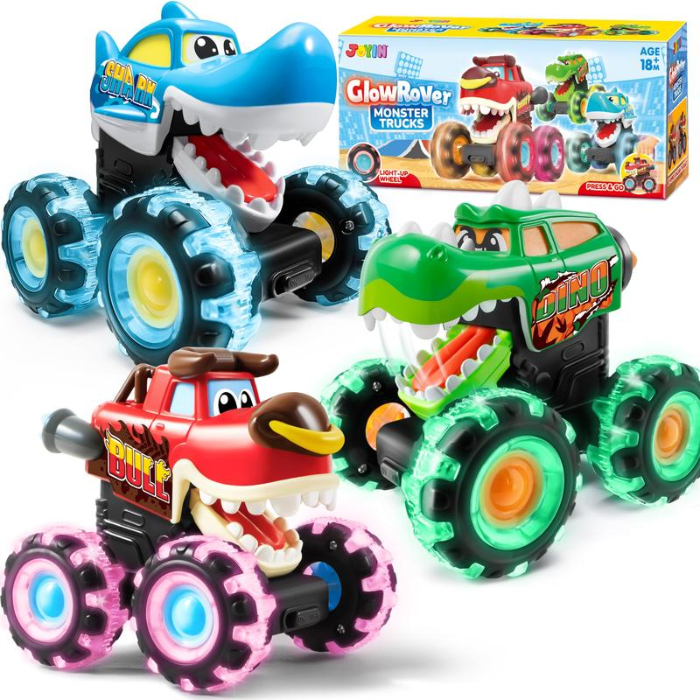 GlowRacers™ Light-Up Monster Trucks